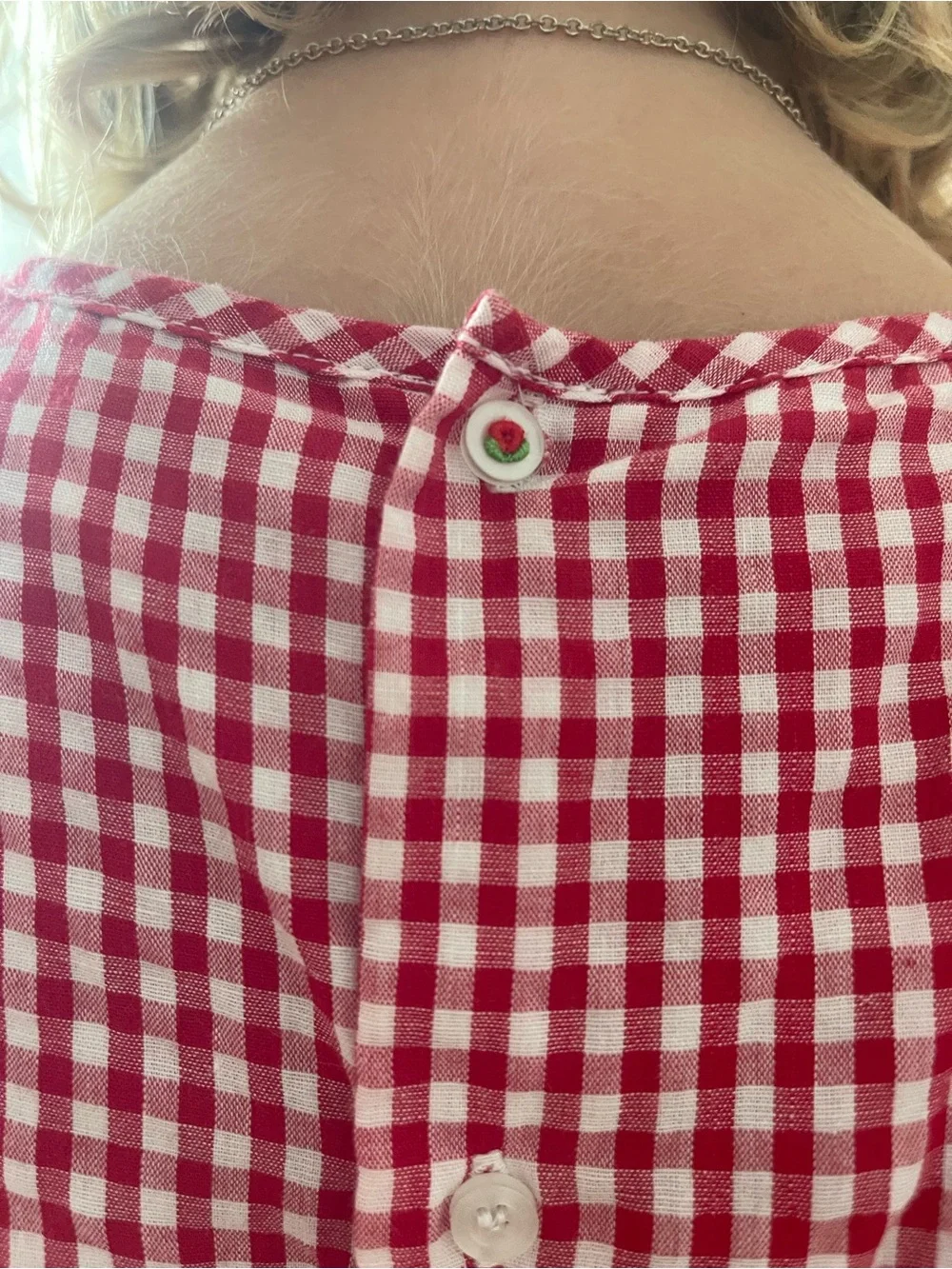 Proper Peony Red Gingham Dress